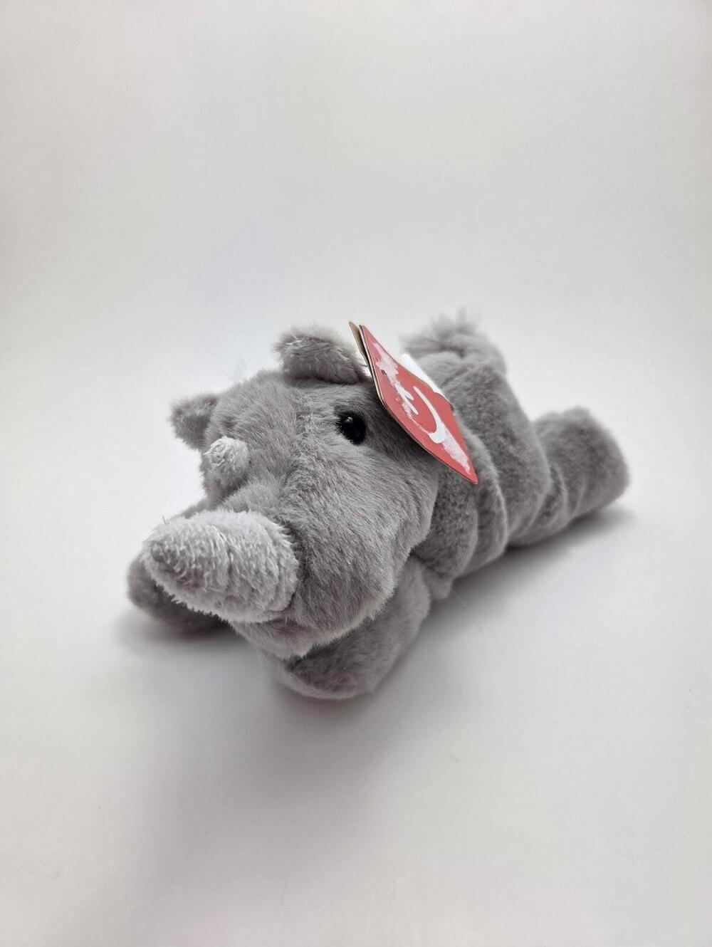 Aurora Grey Rhino Stuffed Animal Plush New with Tags (6 inch)